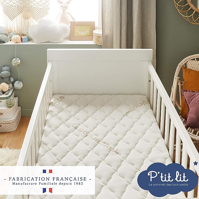 Matelas Mousse AB100 Abeil 90x190cm H3 Ferme - Housse Microfibre Lavable Oeko-Tex